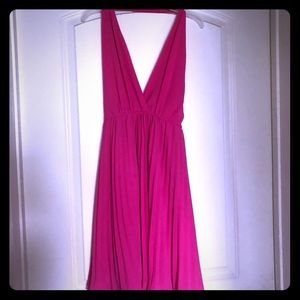 Lulus medium backless hot pink dress